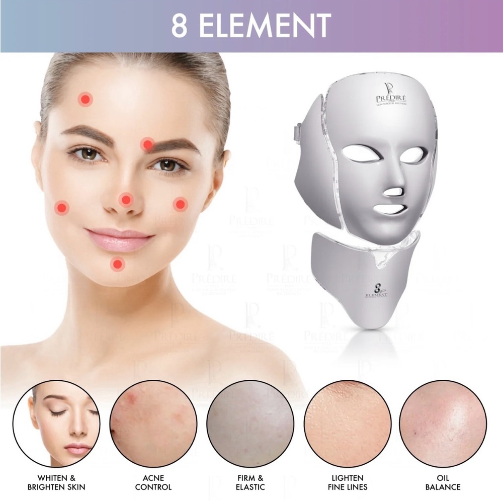 8 Element Multi-Purpose Skincare Mask Non-Surgical Solution LED Treatment - Picture 14 of 16
